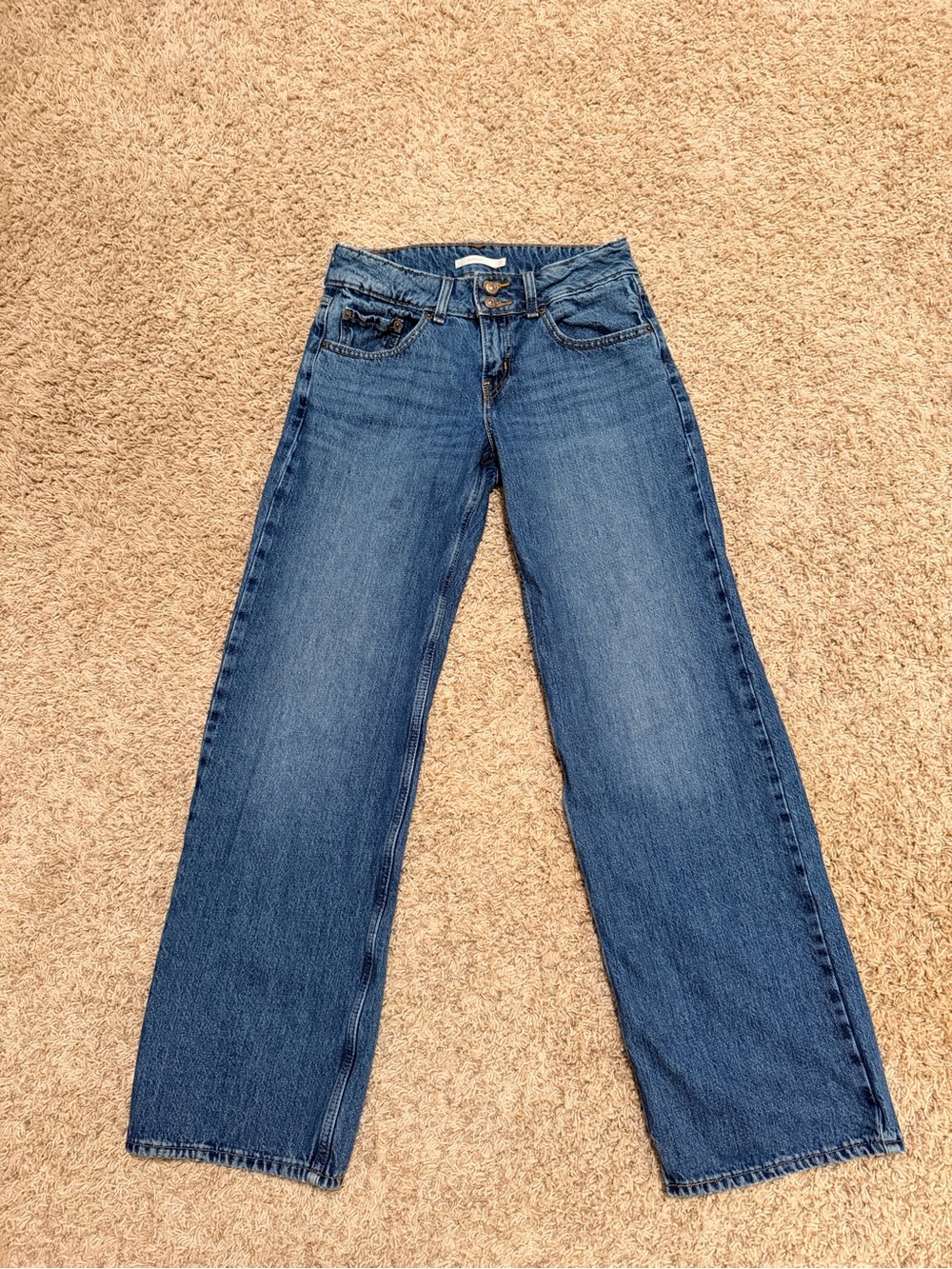 Levi's Mid-Blue Wide-Leg Women’s Jeans